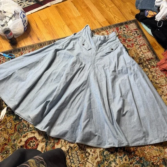 Vintage Norma Kamali denim maxi skirt - Picture 6 of 6